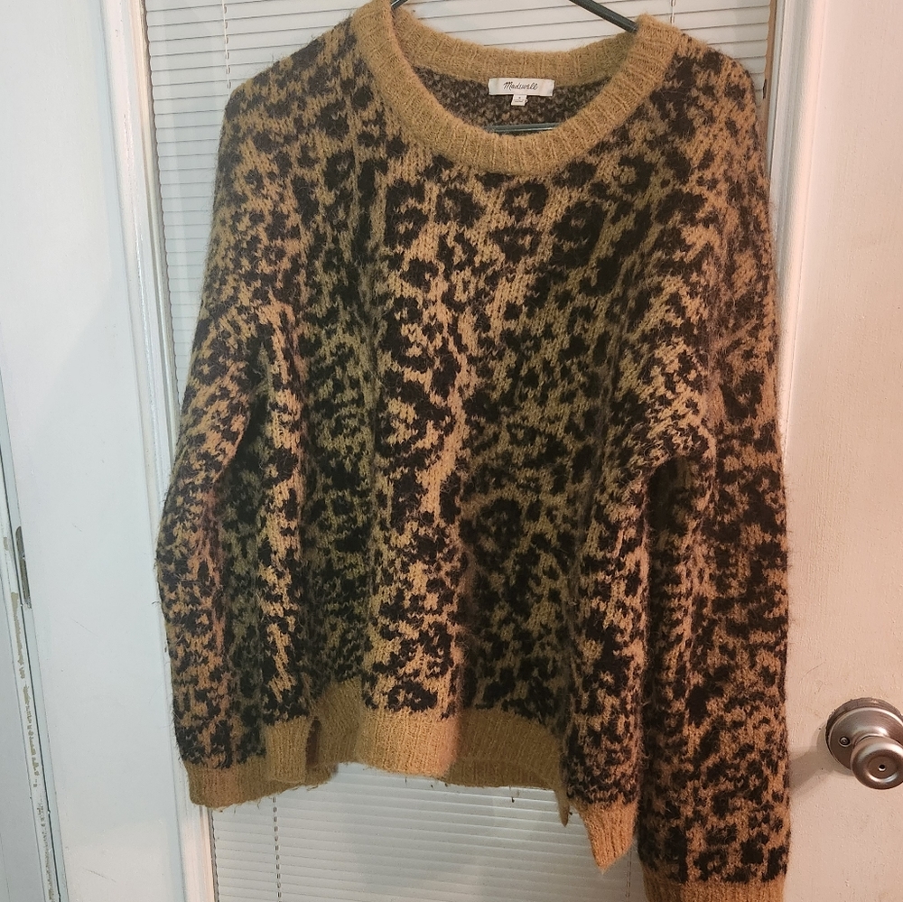 MADEWELL SIZE SMALL ALPACA/WOOL BLEND SUPER COMFY p2p 22 black and tan Box D
